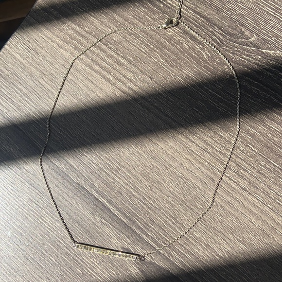 Silver bar necklace - Picture 2 of 3